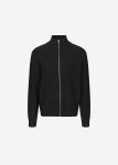 Samsøe Samsøe Sadem Zip Cardigan - Black Knitwear Black The Frankie Shop Men
