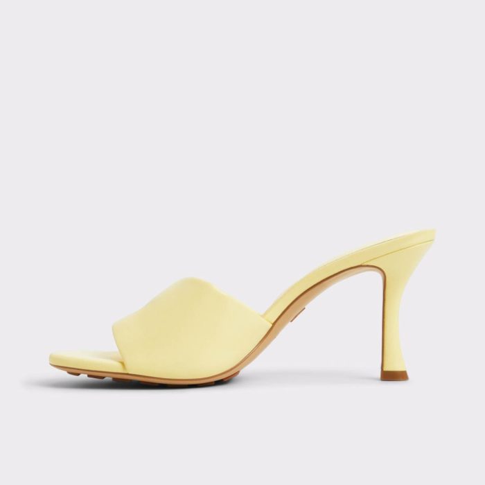 Sandals Aldo Light Yellow Women Lyhanna Light Yellow Women's Heeled Mules