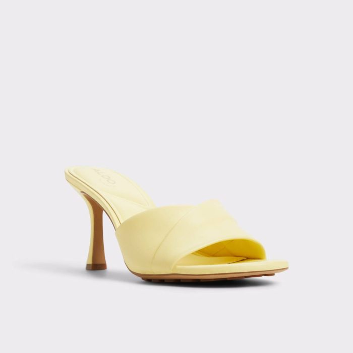 Sandals Aldo Light Yellow Women Lyhanna Light Yellow Women's Heeled Mules