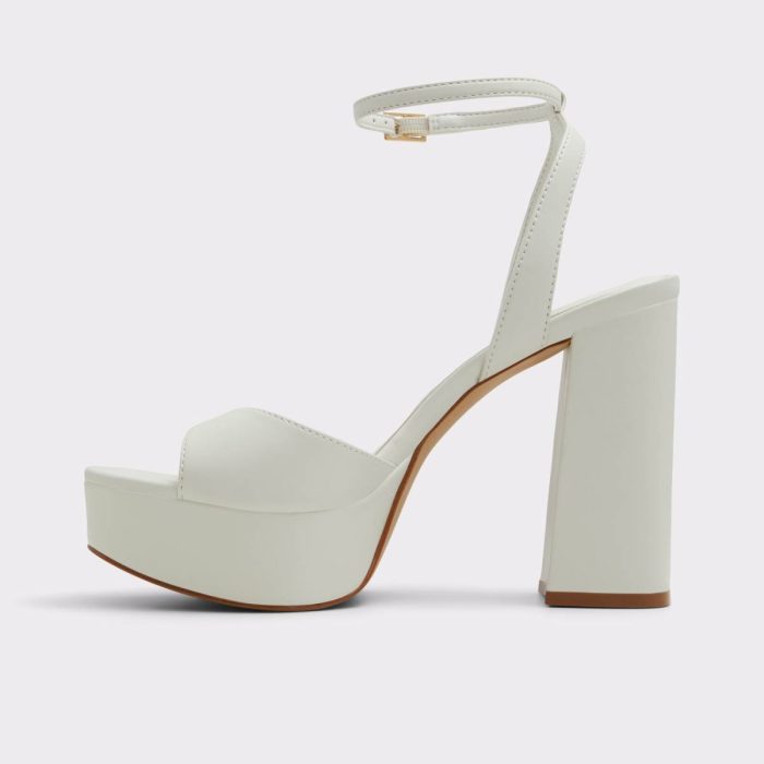 Sandals Aldo White Women Valoria White Women's Platform Sandals