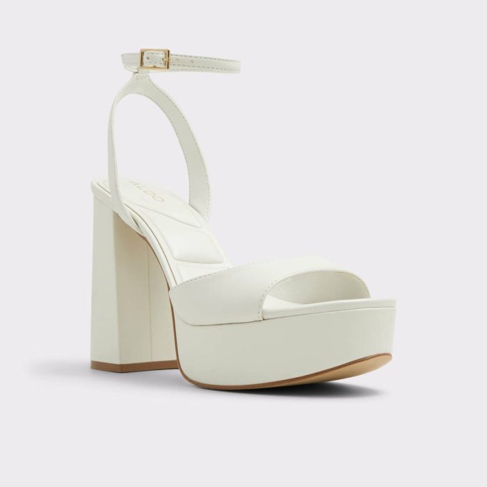 Sandals Aldo White Women Valoria White Women's Platform Sandals