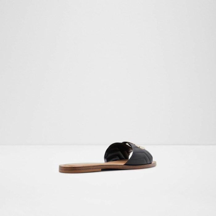 Sandals Black Women Qelajar Black Women's Flat Sandals Aldo