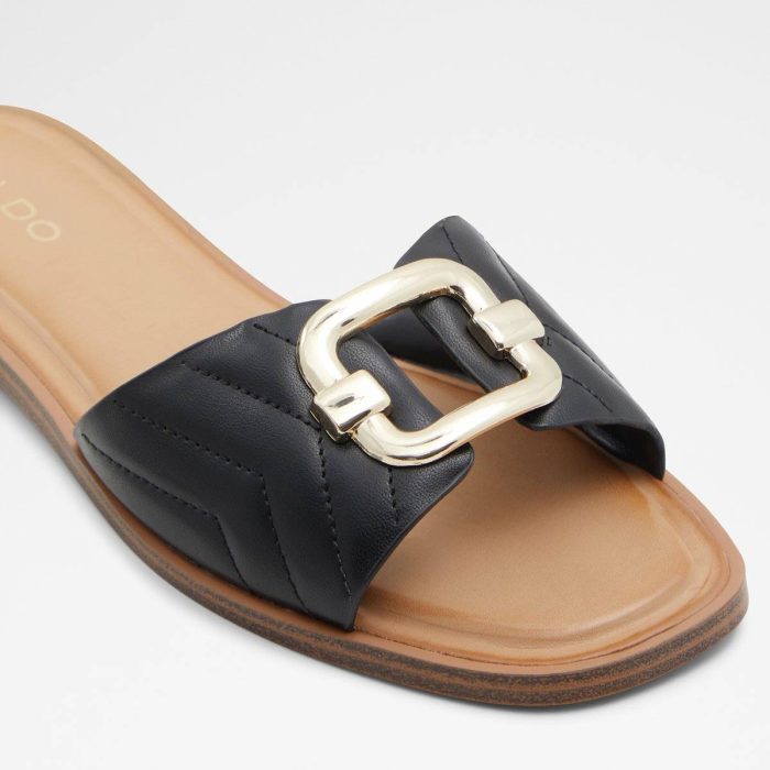 Sandals Black Women Qelajar Black Women's Flat Sandals Aldo