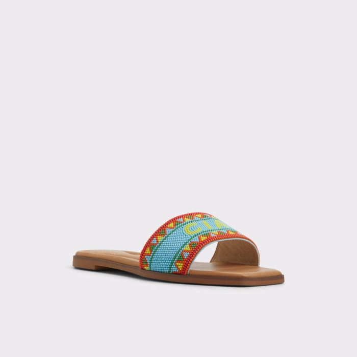 Sandals Bright Multi Aldo Women Seavacay Bright Multi Women's Flat Sandals