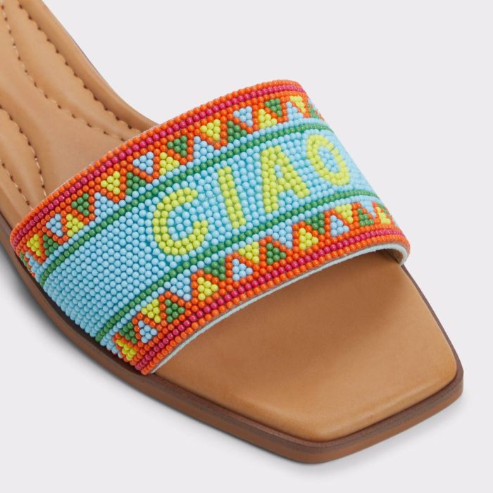 Sandals Bright Multi Aldo Women Seavacay Bright Multi Women's Flat Sandals
