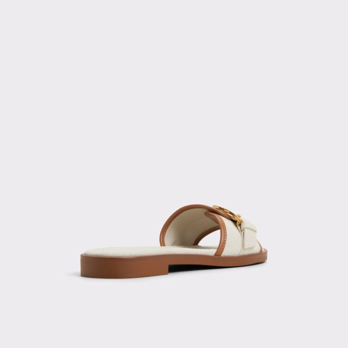 Sandals Dallaedar White Combo Women's Flat Sandals Aldo White Combo Women