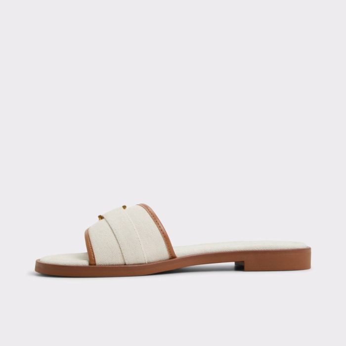 Sandals Dallaedar White Combo Women's Flat Sandals Aldo White Combo Women