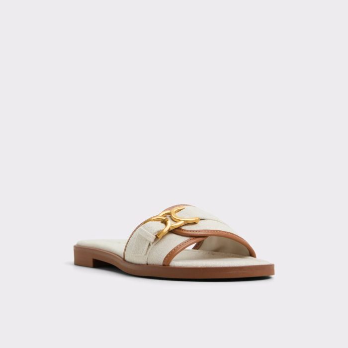 Sandals Dallaedar White Combo Women's Flat Sandals Aldo White Combo Women