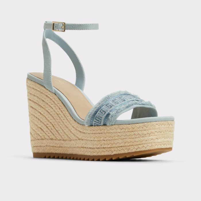 Sandals Denim Aberitram Denim Women's Platform Sandals Aldo Women