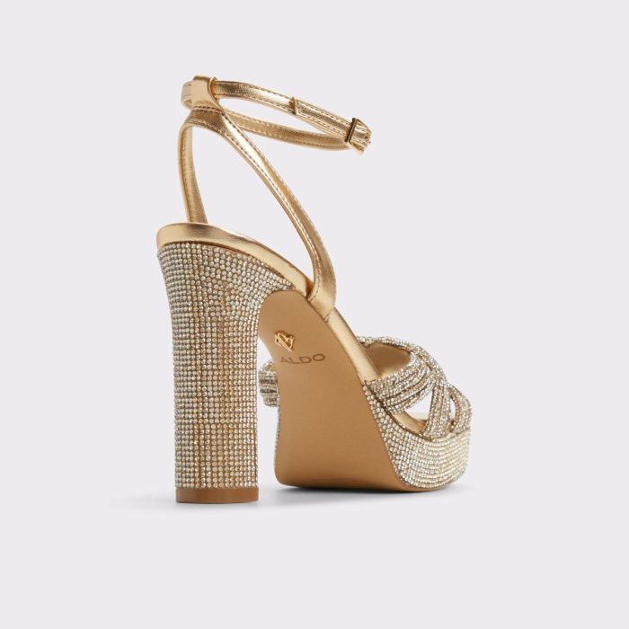 Sandals Gold Aldo Shimma Gold Women's Metallics Women
