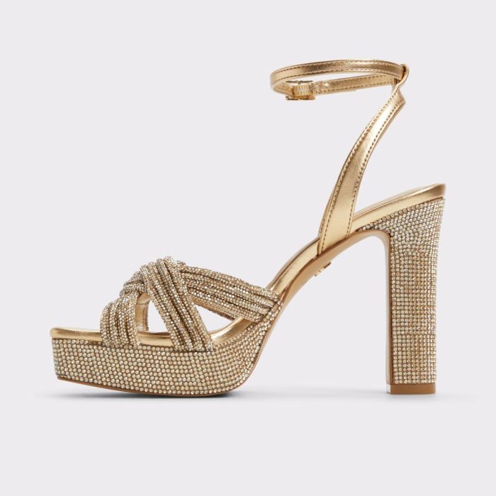 Sandals Gold Aldo Shimma Gold Women's Metallics Women