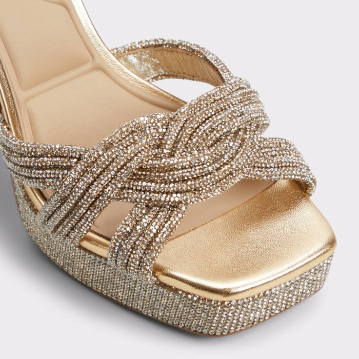 Sandals Gold Aldo Shimma Gold Women's Metallics Women