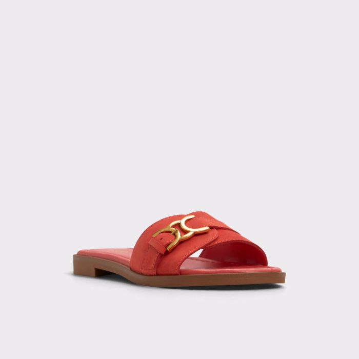 Sandals Medium Red Dallaedar Medium Red Women's Flat Sandals Women Aldo