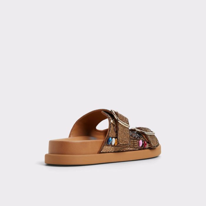 Sandals Open Brown Women Aldo Bohochic Open Brown Women's Footbed Sandals
