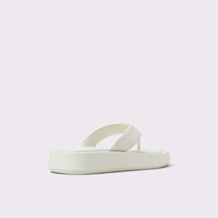 Sandals White/Bone Grettle White/Bone Women's Flat Sandals Aldo Women