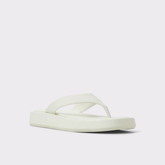 Sandals White/Bone Grettle White/Bone Women's Flat Sandals Aldo Women