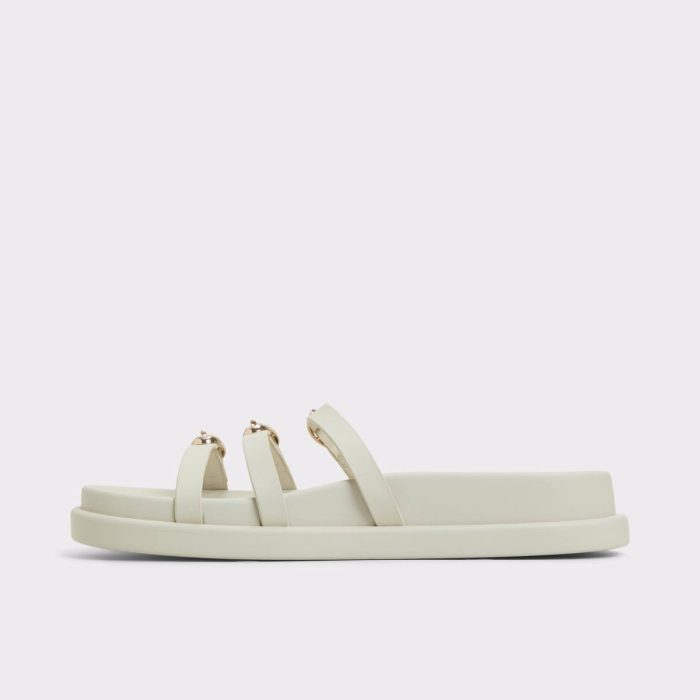 Sandals White Women Aldo Zephyra White Women's Footbed Sandals