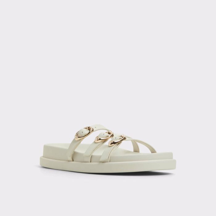 Sandals White Women Aldo Zephyra White Women's Footbed Sandals