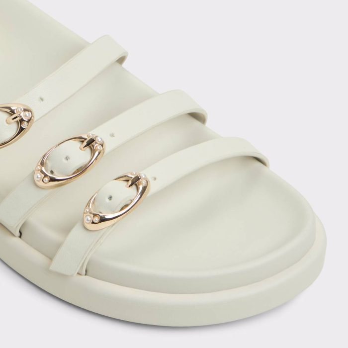 Sandals White Women Aldo Zephyra White Women's Footbed Sandals