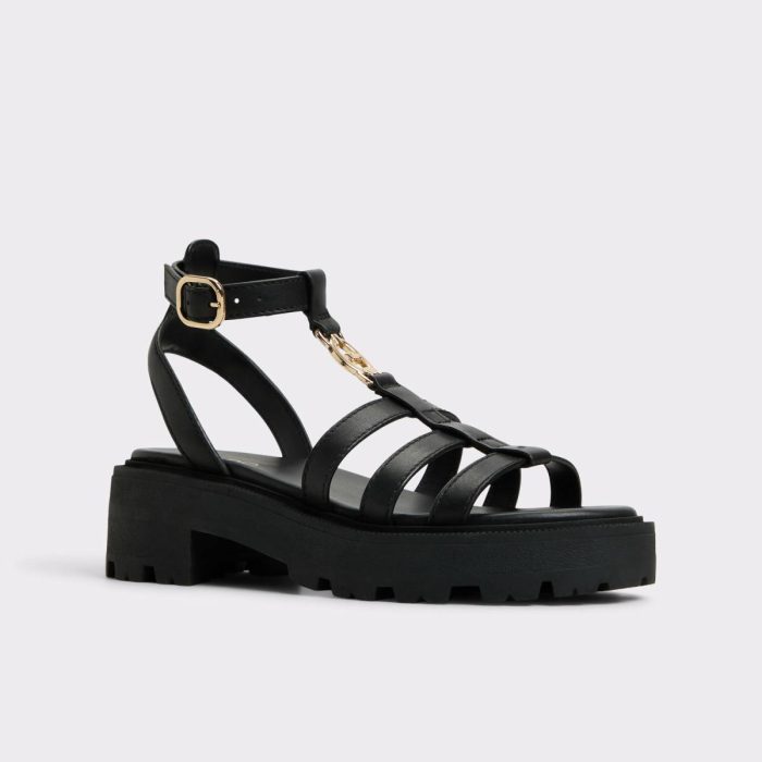 Sandals Women Aldo Lamington Black Women's Strappy Sandals Black