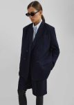 Sava Double Breasted Blazer - Navy/White Stripe Blue Outerwear The Frankie Shop Women