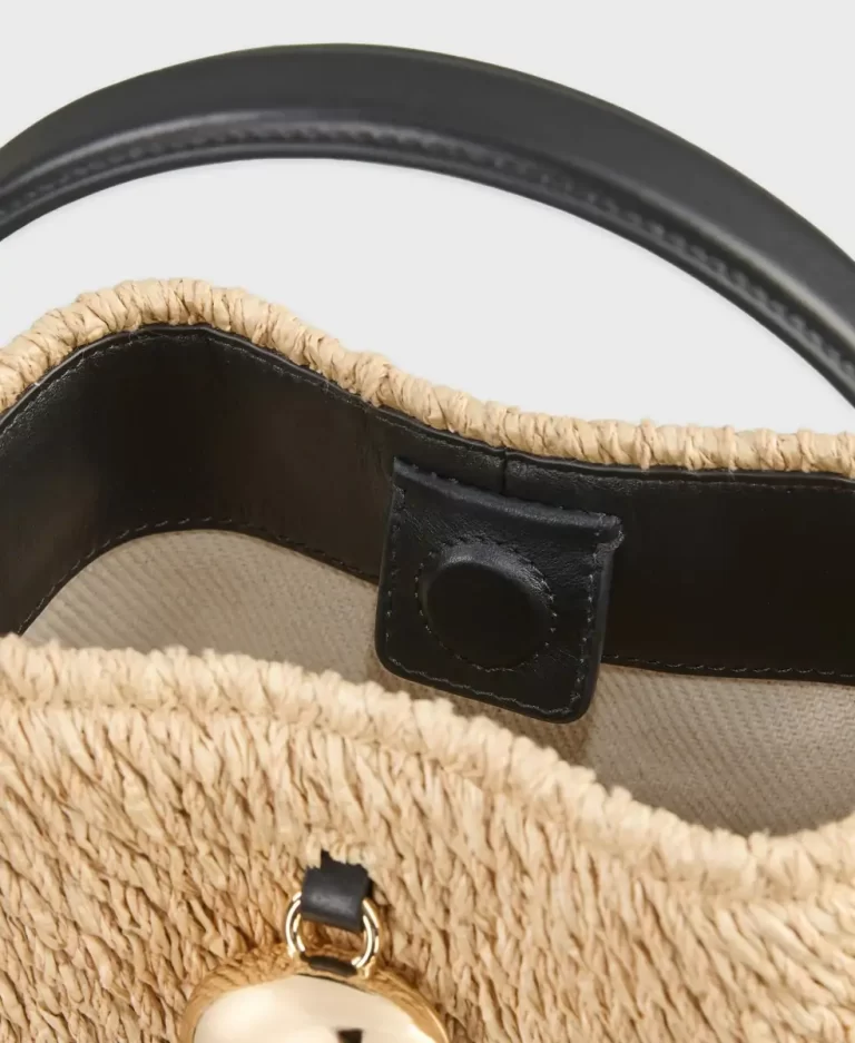 Shoulder Bag Cafune Egg Bucket - Natural/Black Women