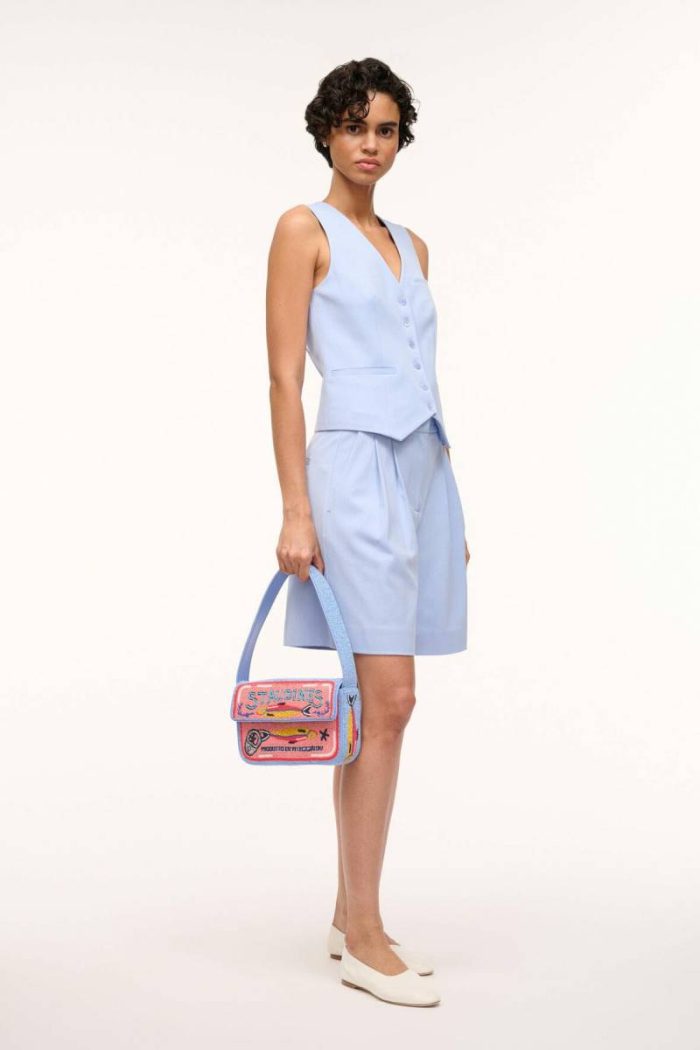 Shoulder Women Tommy Beaded Bag Staudines Pink