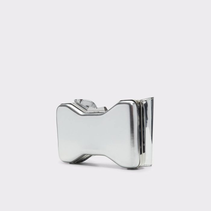 Silver Bowbagx_Se Silver Women's Clutches & Evening Bags Aldo Women Clutches & Evening Bags