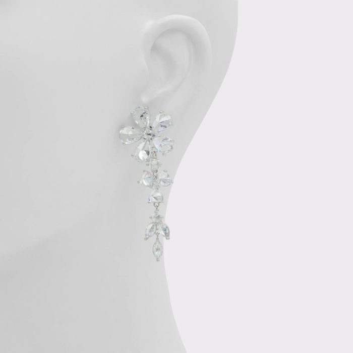 Silver/Clear Multi Aldo Florerance Silver/Clear Multi Women's Earrings Jewelry Women