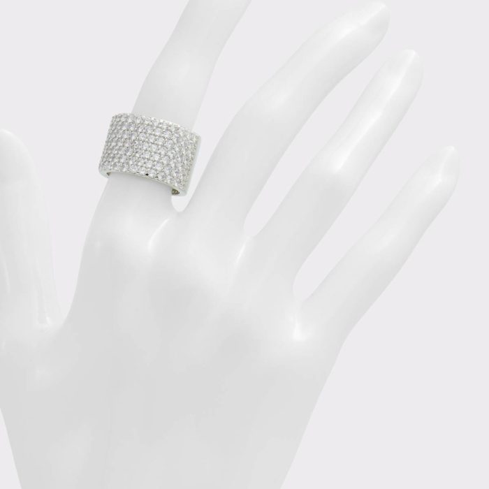 Silver/Clear Multi Women Jewelry Aldo Adranaver Silver/Clear Multi Women's Rings