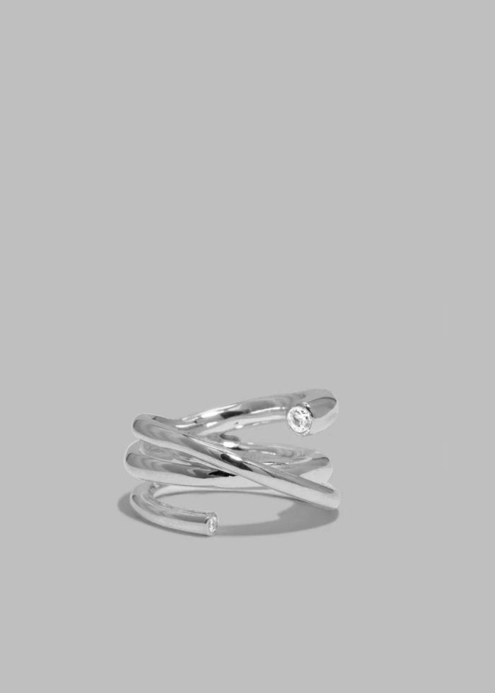 Silver Completedworks Zirconia Ring - Silver Women The Frankie Shop Jewelry