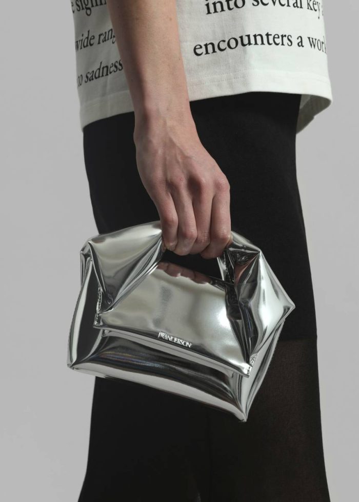 Silver Jw Anderson Small Twister Bag - Silver Bags The Frankie Shop Women