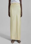 Siovhan Satin Skirt - Yellow Yellow Bottoms Women The Frankie Shop