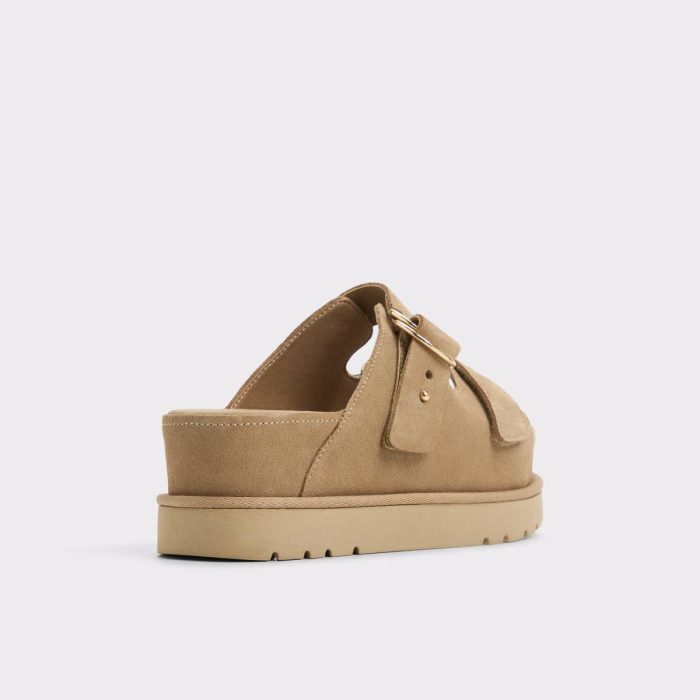 Snuggle Beige Women's Footbed Sandals Beige Aldo Women Sandals
