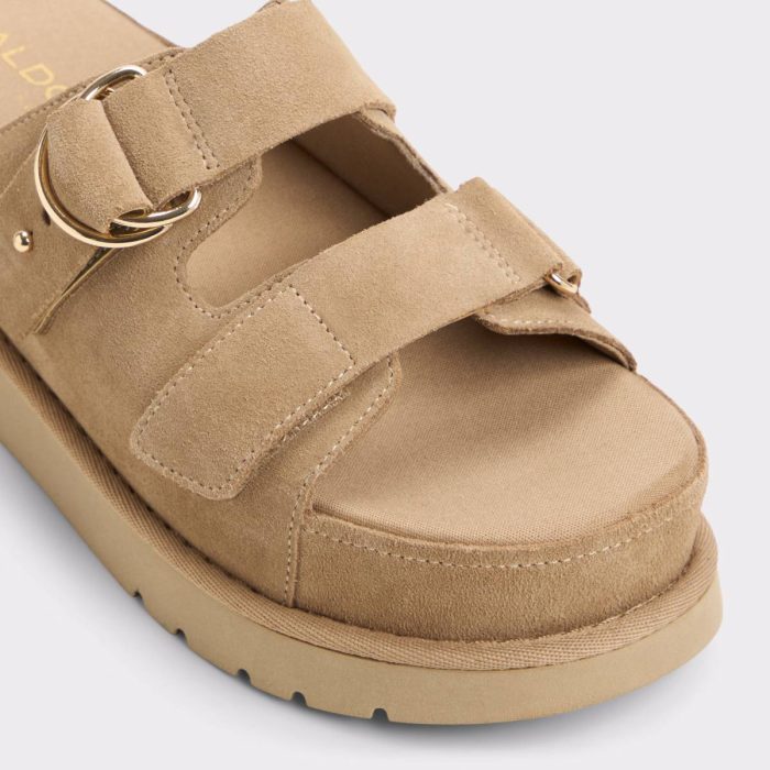 Snuggle Beige Women's Footbed Sandals Beige Aldo Women Sandals