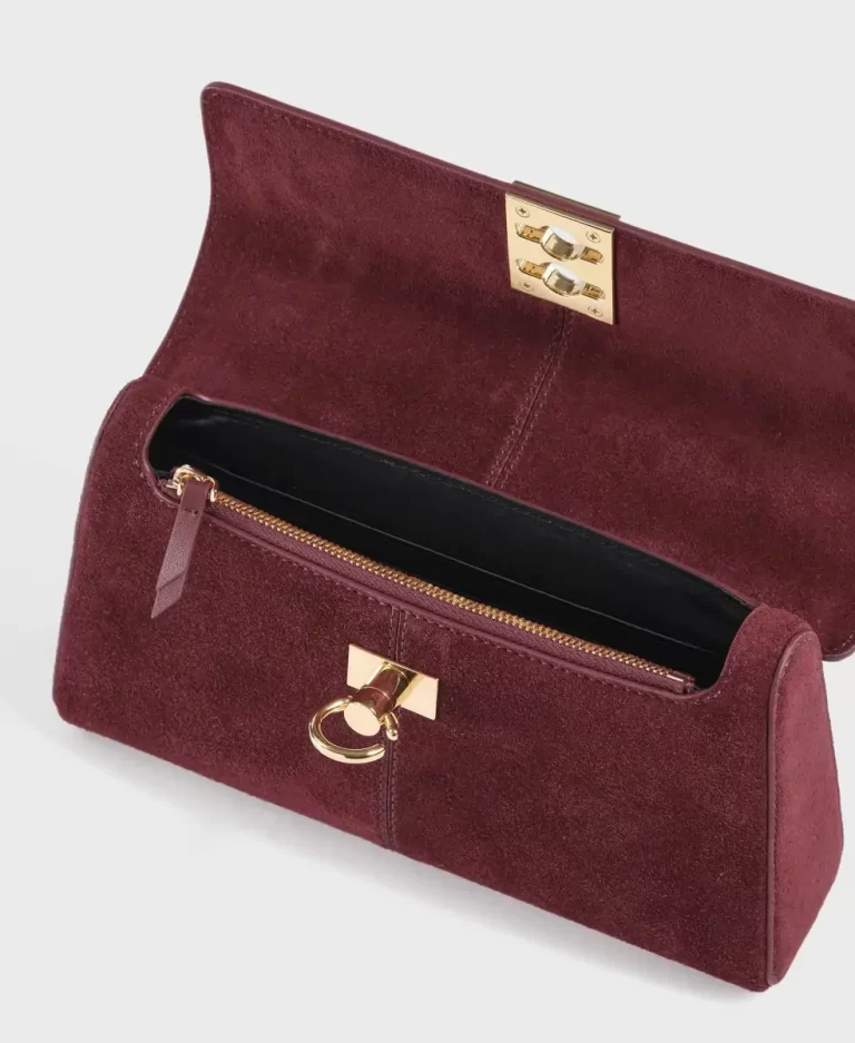 Stance Wallet - Burgundy(Suede) Women Crossbody Cafune