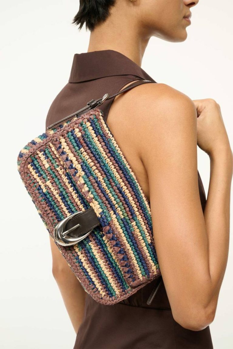Staud Shoulder Women Harlow Raffia Bag Mixed Raffia
