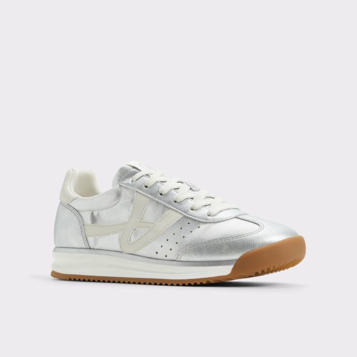 Stepcount Silver Women's Low Top Sneakers Silver Aldo Women Sneakers