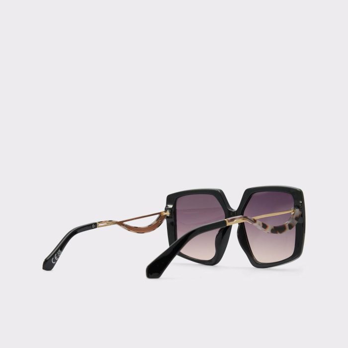Sunglasses Women Asya Black/Gold Multi Women's Square Aldo Black/Gold Multi