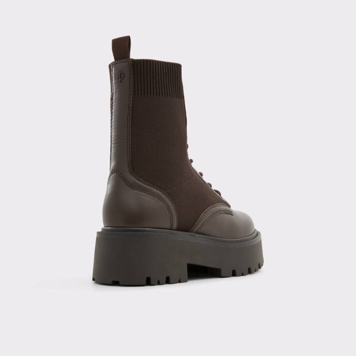 Talaleryknit Brown Overflow Women's Combat Boots Boots Brown Overflow Aldo Women