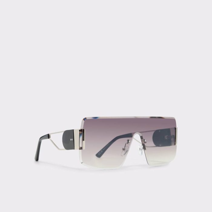 Taloteriel Silver Women's Shield Women Sunglasses Silver Aldo