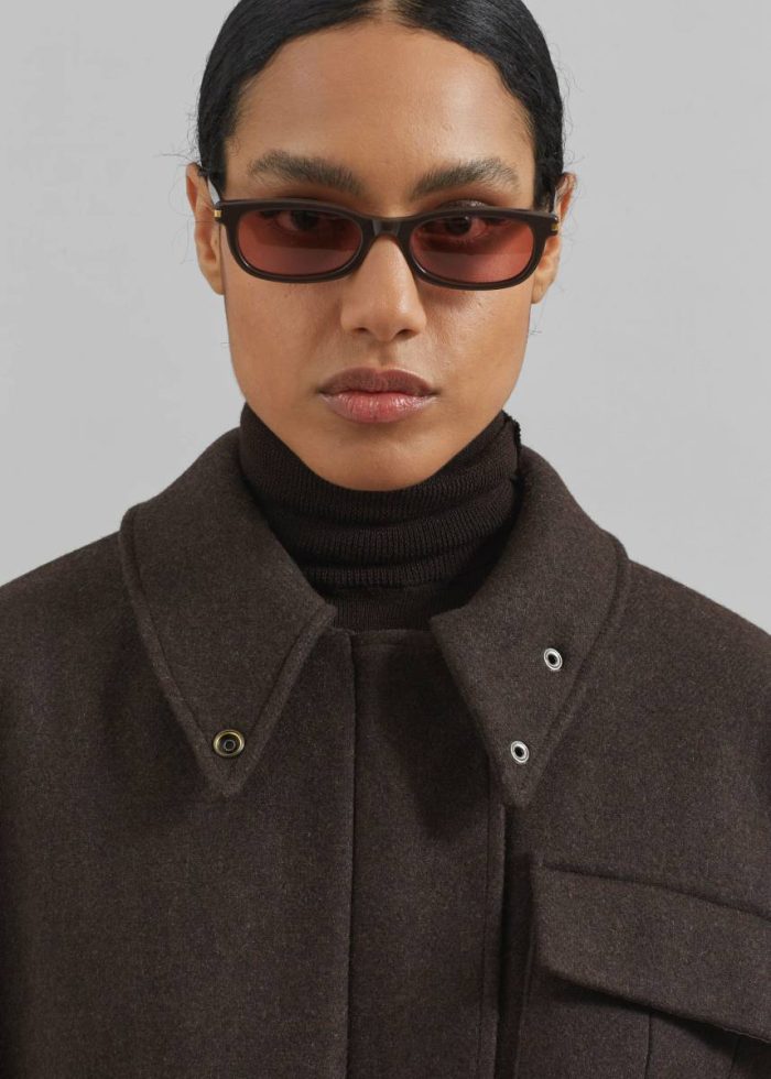 The Frankie Shop Amstel Utility Jacket - Brown Brown Women Outerwear