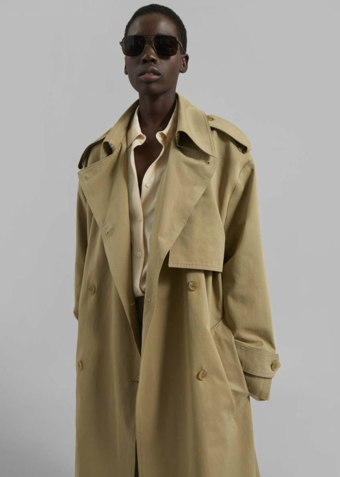 The Frankie Shop Beige Women Nabesna Trench Coat - Beige Outerwear