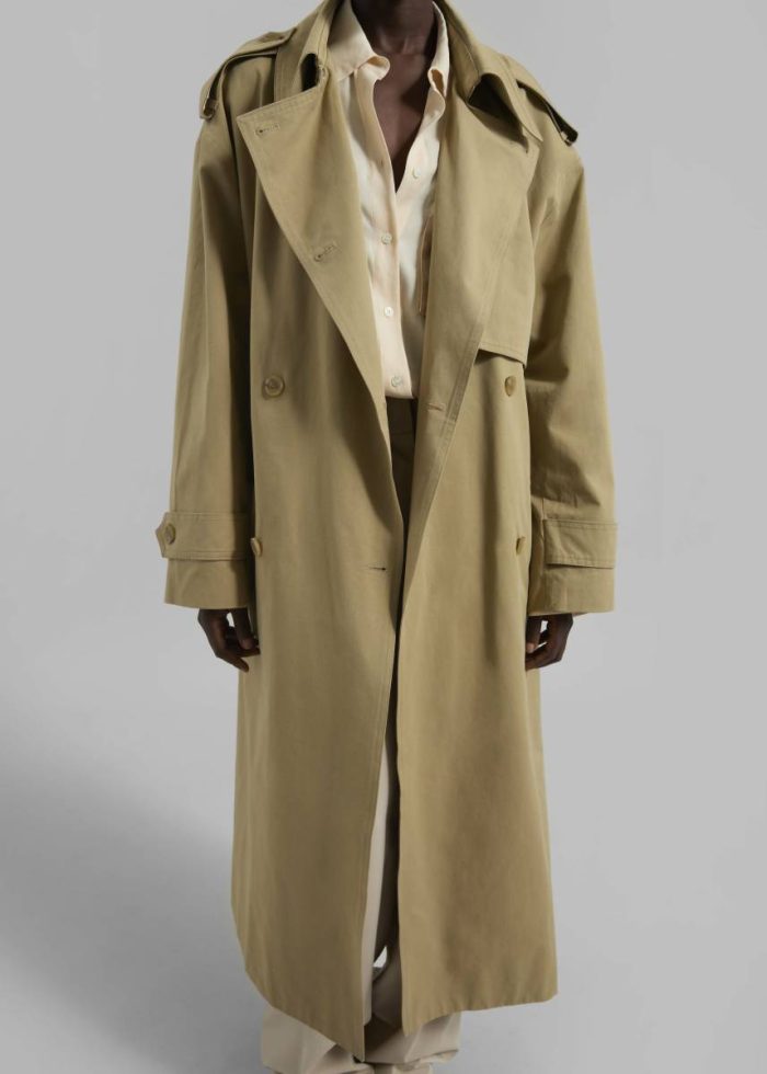 The Frankie Shop Beige Women Nabesna Trench Coat - Beige Outerwear