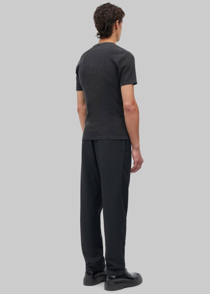 The Frankie Shop Black Men Samsøe Samsøe Salars T-Shirt - Black Tops