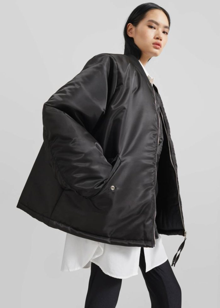 The Frankie Shop Black Outerwear Women Volme Padded Bomber Jacket - Black