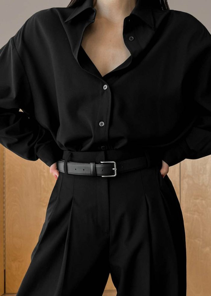 The Frankie Shop Black Women Gelso Shirt - Black Tops