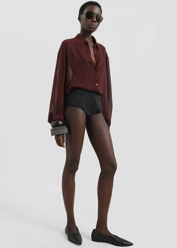 The Frankie Shop Black Women Gudu Tailored Hot Pants #06 - Black Bottoms