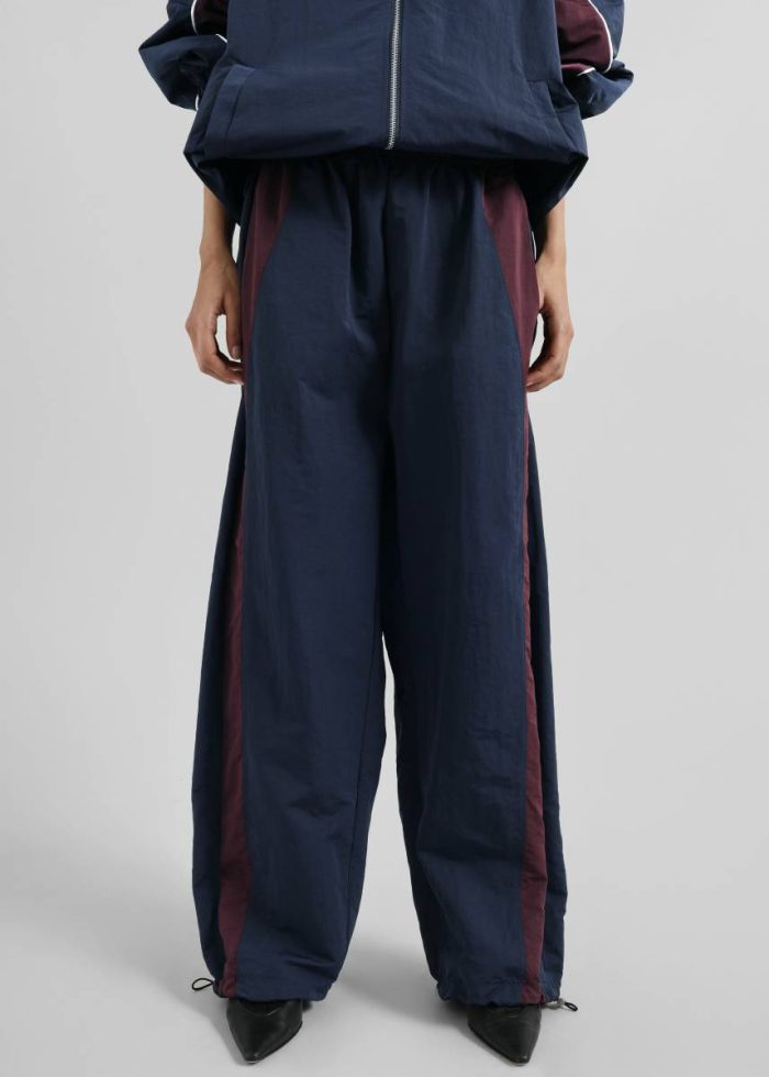 The Frankie Shop Blue Bottoms Bromley Colorblock Joggers - Navy Women
