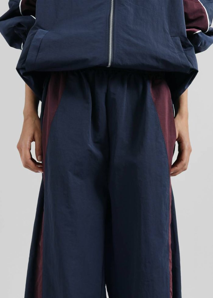 The Frankie Shop Blue Bottoms Bromley Colorblock Joggers - Navy Women
